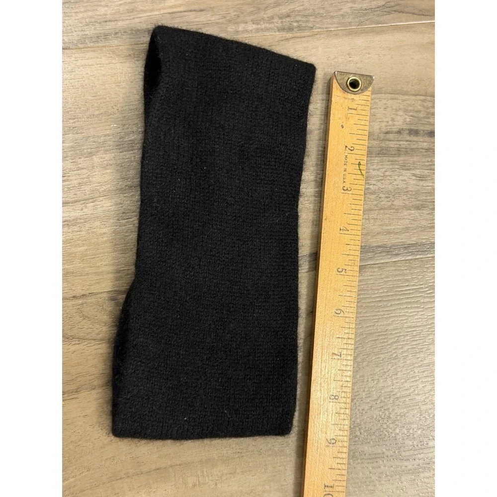 Charter Club women's black Luxury 100% Cashmere Headband/Earwarmer One size OS